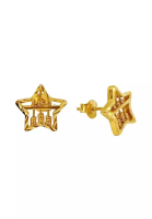 Merlin Goldsmith Merlin Goldsmith 22k 916 Gold Star Abacus Stud Earring