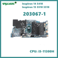 203067-1 With i5-11300H CPU Laptop Motherboard For Dell Inspiron14 5410 15 5510 5518 Mainboard CN 0KX55F Fully Tested OK