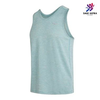 Kaos Singlet Lari Running Stopwatch Sleeveless - Breathable Ringan - Men Pria Original M Blue
