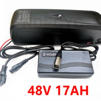 48V 17Ah EBike Lithium Battery Pack Hailong 1-2 Panasonic 32D 18650 Cells for 1000W 1500W Ebike Motor Kit