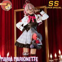 Maria Marionette Cosplay Costume Vtuber NIJISANJI ILUNA Maria Cosplay Marionette Costume and Cosplay Wig CoCos-SS