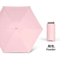14cm六折扁防曬傘防紫外線遮陽傘女小雨遮小巧便捷迷你超小太陽傘