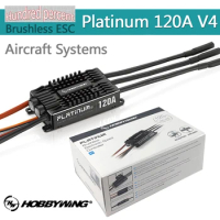 Hobbywing Platinum 120A V4 3-6S Lipo BEC Empty Mold Brushless ESC for RC Drone Aircraft Helicopter
