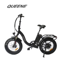 QUEENE 2019 Newest Adult Electric Bike With 20 Inch Wheels Foldable Portable Electronical Bicycle
