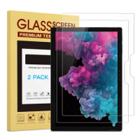 2PCS 9H Hardness HD Tempered Glass Screen Protector for Microsoft Surface Pro 6 / Surface Pro (5th Gen) / Surface Pro 4