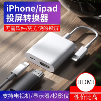 【優選百貨】適用蘋果轉hdmi轉換器lightning轉hdmiipad平板iPhone手機電視機HDMI 轉接線 分配器 高清