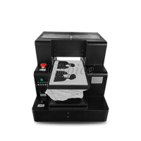 A4 Size DTG Printer &amp; Food Printer 2in1 6 Colors Flatbed Printer T-Shirt Cake Printing Machine