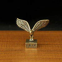 Pure Copper Mini Grand Exhibition Grand Eagle Spread Wings Desk Ornament