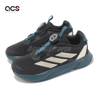 adidas 慢跑鞋 Duramo SL BOA K 中童 小朋友 黑 綠 旋鈕 運動鞋 愛迪達 IE9100