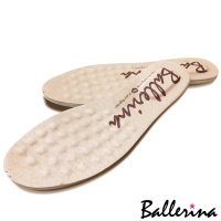 【Ballerina】〈小資女孩系列專用〉超吸汗不臭腳‧獨家訂製全真皮可抽換式乳膠按摩鞋墊(1對入)