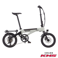 KHS 功學社 epony電小馬 16吋8速5段電輔續航60km電動輔助折疊腳踏車-共3色(閃電標章 自行車 電動單車)