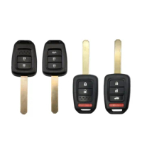 Hindley 2/3/4 Buttons Remote Car Key Shell Case Cover Fob Blank for Honda GREIZ Civic City XRV Vezel