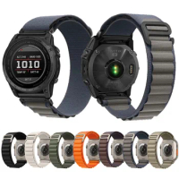 Nylon Alpine Loop Strap Wristband For Garmin Quatix 7 Pro Fenix 7X 6X Pro Forerunner 965 Smart Watch Quick Release Band 22/26mm