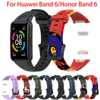 Smart Wristband Bracelet Replacement Strap For Huawei Band 6 Soft Silicone Sport Band Watch Strap For Honor Band 6 Strap