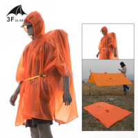 3F UL Gear Single Person Ultralight Hiking Cycling Raincoat Outdoor Awning Camping Mini Tarp Sun Shelter 15D Silicone 210T