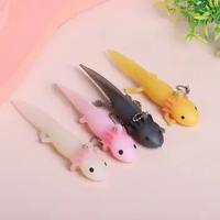 1pc Cartoon Funny Keychain Squishy Simulation Fish Stress Squeeze Toy Prank Joke Toys Gifts Antistress Decompression