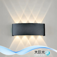 【大巨光】簡約風 附LED 1W*8 壁燈(LW-12-4541 壓鑄鋁、適用裝潢板)