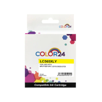 【Color24】for BROTHER LC565XL-Y/LC565XLY 黃色高容量相容墨水匣(適用 MFC J2310/J3520/J3720)