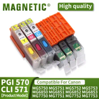 compatible for canon PGI-570 CLI-571 ink cartridge Pixma TS5050 5051 5052 5053 6050 6051 6052 6053 Printer Color ink cartridges