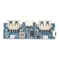Type-c charging port dual USB charging bank power board boost module 2.4A mobile power DIY motherboard 5V blue boost module