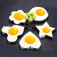 5Pcs Stainless Steel Kitchen Utensils Multiple Shape Eggs Molds For Breakfast