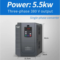 Motor Inverter 5.5KW AC 220V- 380V 3P Single Phase Three Phase VFD SMI