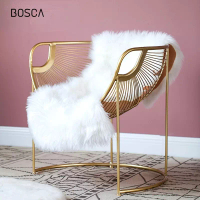 Bosca Living Fur Carpet Plush Soft Sheepskin / Alas Bulu untuk Sofa dan Karpet Mewah / Tatakan Bulu Putih Premium Estetik / Properti Foto - 60cm x 90cm