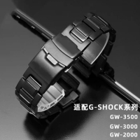 GW-3000/3500/2000 G-1000 Solid Watch band For Casio G-SHOCK 5121 Series Stainless Steel WatchStrap Convex Interface Men Bracelet