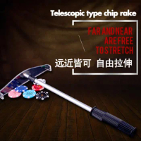 1pc telescopic type chip rake far and near are free tostretch Chip steak Chip harrow Casino accesory