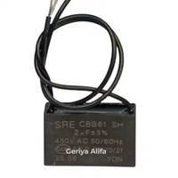 Kapasitor Dinamo Kipas Angin CBB61 2.0uF ±5% 450VAC 50/60Hz Mencegah Kerusakan Motor & Stabilkan Put
