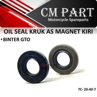 Oil Oli Seal Sil Kruk As Magnet Kiri KAWASAKI BINTER GTO GTT KE125 AR125 20x40x7 / 20-40-7 / 20 40 7