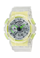 G-SHOCK Casio G-Shock Men's Analog-Digital Watch GA-110LS-7A White Semi-Transparent Resin Band Sports Watch