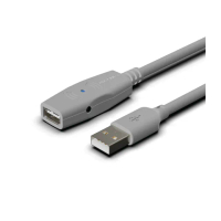 【POLYWELL】USB2.0 Type-A公對A母 主動式增益延長線 15M(適用於延伸USB週邊產品的使用範圍)