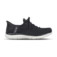 Skechers Virtue-Divinity Slip-Ins 女鞋 黑白色 輕量 休閒鞋 104421BKW