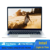 14 Inch Brand New Netbook Intel Celeron N3350 6G RAM 128G/256G/512G SSD Slim Laptop Windows10 Camera
