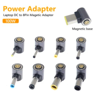 Laptop Power Adapter Converter DC Magnetic Adapter 100W PD Fast Laptop for Asus Hp Lenovo Laptop Charger Connector 1piece
