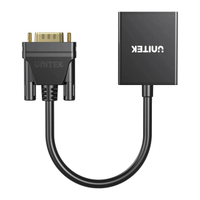 UNITEK ตัวแปลงสัญญาณ VGA เป็น HDMI พร้อมสาย Audio รองรับ Full HD 1080P