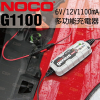 NOCO Genius G1100 充電器 / 內置電池除硫器 用於恢復磨損的電池 為鉛酸和鋰鐵電池充電可達40安培小時