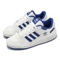 【adidas 愛迪達】休閒鞋 Forum Low CL 男鞋 女鞋 米白 寶藍 復古 愛迪達(IH7829)