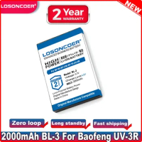 2000mAh BL-3 Battery For Baofeng UV-3R Batteries For Baofeng 3R bf-r5, bf-c50 (BL-3) BF-T6 Panda UV-3R walkie-talkie