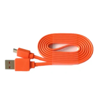 Replacement 1M Orange USB Power Charger Cable for JBL JBL Flip 3 4 Pulse 2 Bluetooth Speaker Practical