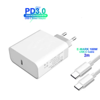 87W/65W/45W/30W PD/QC3.0 USB C Fast Power Adapter 100W Type-C Cable For MacBook/iPad iPhone 13 SAMSUNG Dell Lenovo Surface Pro