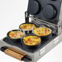 Commercial Pizza Ovens Waffle Maker Stainless Steel Electric Multi-Functional Mini Pizza Waffle Machine 4 PCS Waffles