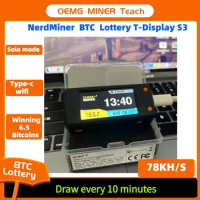 offical NerdMiner V2 78KHS T-display s3 Bitcoin Solo Lottery Miner 78KH/s Hashrate Nerd Miner Mini BTC lottery machine