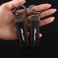Leather Motorcycle keychain Horseshoe Buckle Jewelry for Suzuki GSF 250 400 650 600 S N 1250 BANDIT GSF1250 GSF650 GSF600