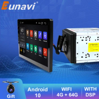 Eunavi 2 din 10.1 inch DSP TDA7851 Universal Android 10 Car Multimedia Radio player 2 din GPS touch screen Bluetooth wifi NO DVD