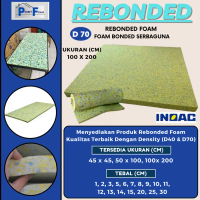 Rebonded Foam D70 200 x 100cm Busa Kasur Rebonded Matrass Serbaguna Peredam Suara Ruangan 5cm