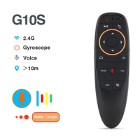 G10S Air Mouse Voice Remote Control BPR1S Plus 2.4G Wireless Gyroscope IR Learning for H96 MAX X88 PRO X96 MAX Android TV Box