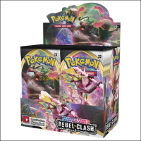 324Pcs Pokemon Cards TCG: Sword &amp; Shield Rebel Clash Booster Box Collectible Trading Card Game 2020 Newest Kids Toys