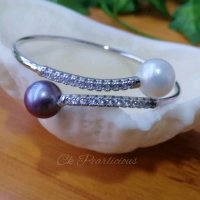 Gelang Bangle Mutiara Laut Mix Mutiara Tawar ASLI